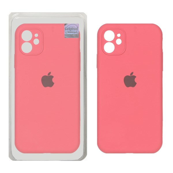 قاب سیلیکونی پاک کنی اورجینال Master Quality مدل Apple iPhone 11 - هلویی (پک دار)